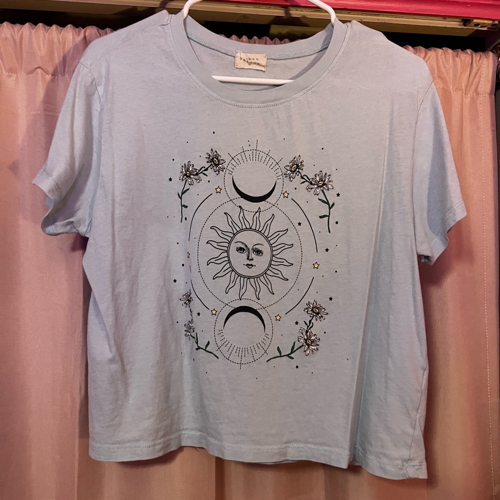 Blue baby tee